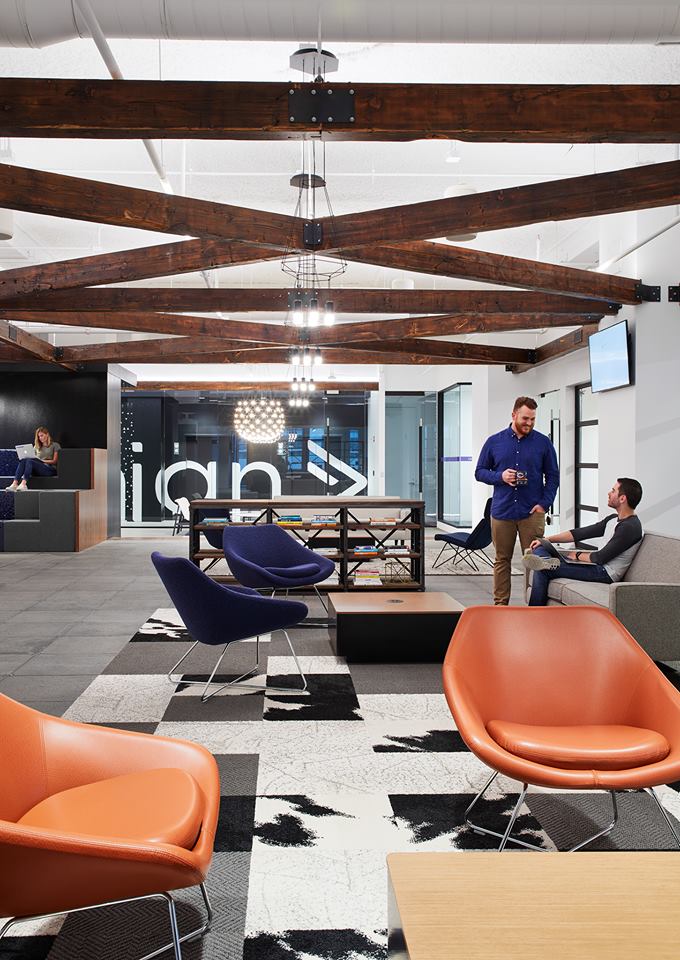 Lounge area at ActiveCampaign