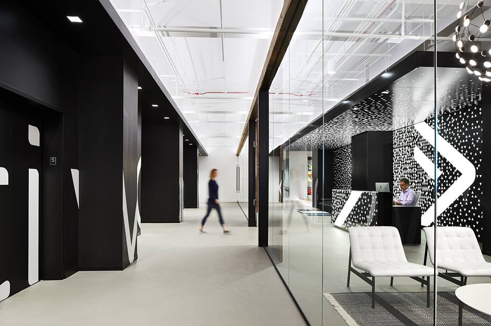 Elevator lobby at ActiveCampaign